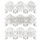 Decor Transfers® - Antique Damask - total sheet size 24"x35", cut into 3 sheets